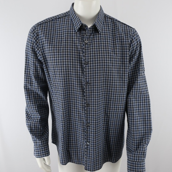 Theory Other - Theory Button Up Long Sleeve Shirt Mens XL Blue 100% Cotton